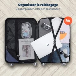 TRVLMORE Koffer - Handbagage - 54x36x20cm - 38L - Donkergroen -Huishoudelijke Artikelen Verkoop 1200x1200 1084