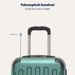 TRVLMORE Koffer - Handbagage - 54x36x20cm - 38L - Donkergroen -Huishoudelijke Artikelen Verkoop 1200x1200 1088