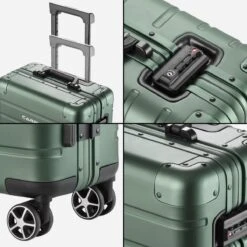 CarryOn ULD Handbagage - Luxe Aluminium Trolley 55cm - Dubbel TSA Slot - Dubbele Wielen - Groen 13 CarryOn ULD Handbagage - Luxe Aluminium Trolley 55cm - Dubbel TSA Slot - Dubbele Wielen - Groen -Huishoudelijke Artikelen Verkoop 1200x1200 1113