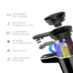 101Products Automatische Zeepdispenser - USB Oplaadbaar - Zeepdispenser Met Sensor - Zeeppompje - Zwart -Huishoudelijke Artikelen Verkoop 1200x1200 127