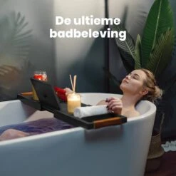 RelaxTub® Badplank - Badplank Voor In Bad - Badrek - Verstelbaar - Anti Slip - Badplank Zwart - Badplank Hout - Badrekje Inclusief Boekenhouder, Tablethouder & Spiegel 17 RelaxTub® Badplank - Badplank Voor In Bad - Badrek - Verstelbaar - Anti Slip - Badplank Zwart - Badplank Hout - Badrekje Inclusief Boekenhouder, Tablethouder & Spiegel -Huishoudelijke Artikelen Verkoop 1200x1200 169