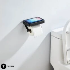 Tolussa Premium WC Rolhouder Zwart Met Plankje - Toiletrolhouder Zwart Met Plankje - Met En Zonder Boren 14 Tolussa Premium WC Rolhouder Zwart Met Plankje - Toiletrolhouder Zwart Met Plankje - Met En Zonder Boren -Huishoudelijke Artikelen Verkoop 1200x1200 17