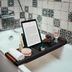 RelaxTub® Badplank - Badplank Voor In Bad - Badrek - Verstelbaar - Anti Slip - Badplank Zwart - Badplank Hout - Badrekje Inclusief Boekenhouder, Tablethouder & Spiegel 19 RelaxTub® Badplank - Badplank Voor In Bad - Badrek - Verstelbaar - Anti Slip - Badplank Zwart - Badplank Hout - Badrekje Inclusief Boekenhouder, Tablethouder & Spiegel -Huishoudelijke Artikelen Verkoop 1200x1200 170