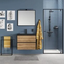 Sealskin Carré - Handdoekrek - 24 X 48 X 78,5 Cm - Vrijstaand - Zwart -Huishoudelijke Artikelen Verkoop 1200x1200 174