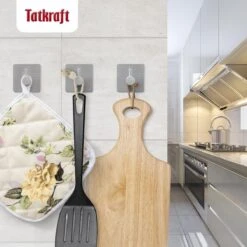 Tatkraft George Heavy Duty Zelfklevende Wandhaakjes - RVS Handdoekhouder Haak - Muur Ophang Zelfklevend Muurhaak Ophanghaakjes - Handdoekklem Keuken Ophanghaak Zonder Boren - Wand Theedoek / Handdoek Houder - Universeel Gebruik - Set Van 4 Stuks -Huishoudelijke Artikelen Verkoop 1200x1200 193