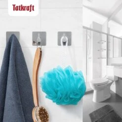 Tatkraft George Heavy Duty Zelfklevende Wandhaakjes - RVS Handdoekhouder Haak - Muur Ophang Zelfklevend Muurhaak Ophanghaakjes - Handdoekklem Keuken Ophanghaak Zonder Boren - Wand Theedoek / Handdoek Houder - Universeel Gebruik - Set Van 4 Stuks -Huishoudelijke Artikelen Verkoop 1200x1200 194
