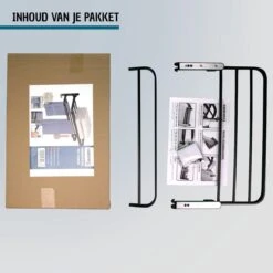 Vannons - Handdoekrek - Handdoekrek Badkamer - 2 Handdoeken - Handdoekrek Zelfklevend - Zwart -Huishoudelijke Artikelen Verkoop 1200x1200 200