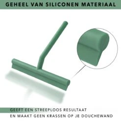 Douchewisser Groen Met Ophangsysteem- Badkamer Accessoires- Raamwisser- Trekker Douche- Silicone- 21cm X 16cm -Huishoudelijke Artikelen Verkoop 1200x1200 225