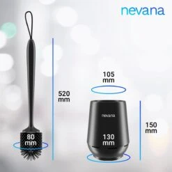 Toiletborstel Met Houder - WC Borstel - Vrijstaand - Siliconen - Zwart -Huishoudelijke Artikelen Verkoop 1200x1200 267