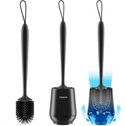 Toiletborstel Met Houder - WC Borstel - Vrijstaand - Siliconen - Zwart -Huishoudelijke Artikelen Verkoop 1200x1200 272