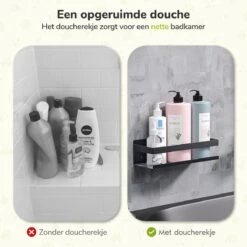 Doucherek Zwart 30 CM - Badkamer Rekje Douche - Zonder Boren - Douchemandje 12 Doucherek Zwart 30 CM - Badkamer Rekje Douche - Zonder Boren - Douchemandje -Huishoudelijke Artikelen Verkoop 1200x1200 286