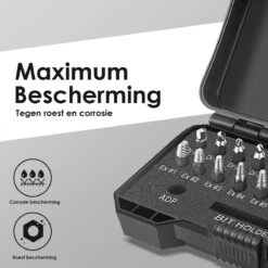 Novalits - Professionele Bit- & Borensets - Schroefverwijderset - 22-delig - HSS Materiaal - Schroefverwijderaar - Uitboorset - Borenset - Schroefbitset - Linkse Tap - Bitset - Metaalborenset - Draadtapset - Versleten Schroeven & Bouten Verwijderen 18 Novalits - Professionele Bit- & Borensets - Schroefverwijderset - 22-delig - HSS Materiaal - Schroefverwijderaar - Uitboorset - Borenset - Schroefbitset - Linkse Tap - Bitset - Metaalborenset - Draadtapset - Versleten Schroeven & Bouten Verwijderen -Huishoudelijke Artikelen Verkoop 1200x1200 30