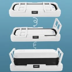 Inklapbaar XL Bad Volwassenen - Opvouwbaar Bad - Ligbad - Zitbad - 130cm - Grijs - Inc. Badkussen - Zwart -Huishoudelijke Artikelen Verkoop 1200x1200 305