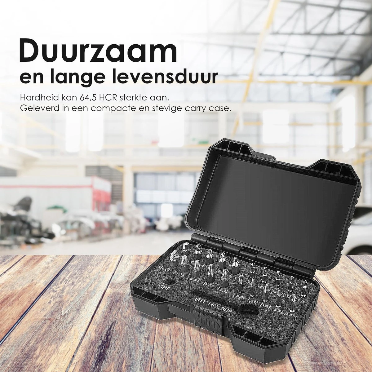 Novalits - Professionele Bit- & Borensets - Schroefverwijderset - 22-delig - HSS Materiaal - Schroefverwijderaar - Uitboorset - Borenset - Schroefbitset - Linkse Tap - Bitset - Metaalborenset - Draadtapset - Versleten Schroeven & Bouten Verwijderen 11 Novalits - Professionele Bit- & Borensets - Schroefverwijderset - 22-delig - HSS Materiaal - Schroefverwijderaar - Uitboorset - Borenset - Schroefbitset - Linkse Tap - Bitset - Metaalborenset - Draadtapset - Versleten Schroeven & Bouten Verwijderen - Afbeelding 9