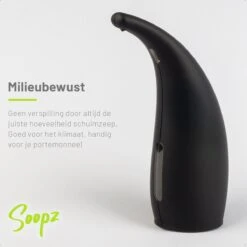 Soopz Black Graphite Classic - Automatische Zeepdispenser - No Touch Sensor - Mat Zwart - 300ml – Zeeppompje -Huishoudelijke Artikelen Verkoop 1200x1200 334