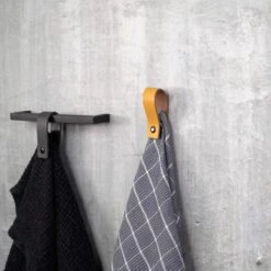 SETPRIJS - 2x Leren Magneet-lus - ZWART - Handles And More® (handdoekhaak - Handdoekhaakje - Handdoeklus - Handdoekhanger - Magnetische Handdoekhouder) -Huishoudelijke Artikelen Verkoop 1200x1200 346