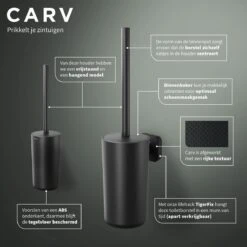 Tiger Carv - Toiletborstel Met Houder - Zwart -Huishoudelijke Artikelen Verkoop 1200x1200 362