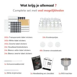 Deleca 24 Glazen Kruidenpotjes - Incl. 3 Soorten Stickers En Strooideksel Set - Voorraadpotten Glas Met Deksel - Kruidenstrooier - 10,5 X 4,3 Cm - Vierkant / 120 Ml 17 Deleca 24 Glazen Kruidenpotjes - Incl. 3 Soorten Stickers En Strooideksel Set - Voorraadpotten Glas Met Deksel - Kruidenstrooier - 10,5 X 4,3 Cm - Vierkant / 120 Ml -Huishoudelijke Artikelen Verkoop 1200x1200 422