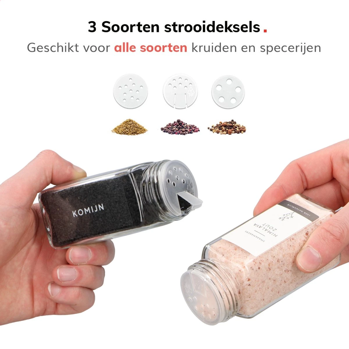 Deleca 24 Glazen Kruidenpotjes - Incl. 3 Soorten Stickers En Strooideksel Set - Voorraadpotten Glas Met Deksel - Kruidenstrooier - 10,5 X 4,3 Cm - Vierkant / 120 Ml 14 Deleca 24 Glazen Kruidenpotjes - Incl. 3 Soorten Stickers En Strooideksel Set - Voorraadpotten Glas Met Deksel - Kruidenstrooier - 10,5 X 4,3 Cm - Vierkant / 120 Ml - Afbeelding 12