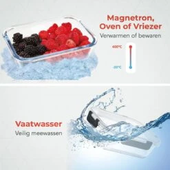 KitchenBrothers Meal Prep Bakjes - Set - Luchtdicht - BPA Vrij - 1L - Glas - 5 Stuks -Huishoudelijke Artikelen Verkoop 1200x1200 508