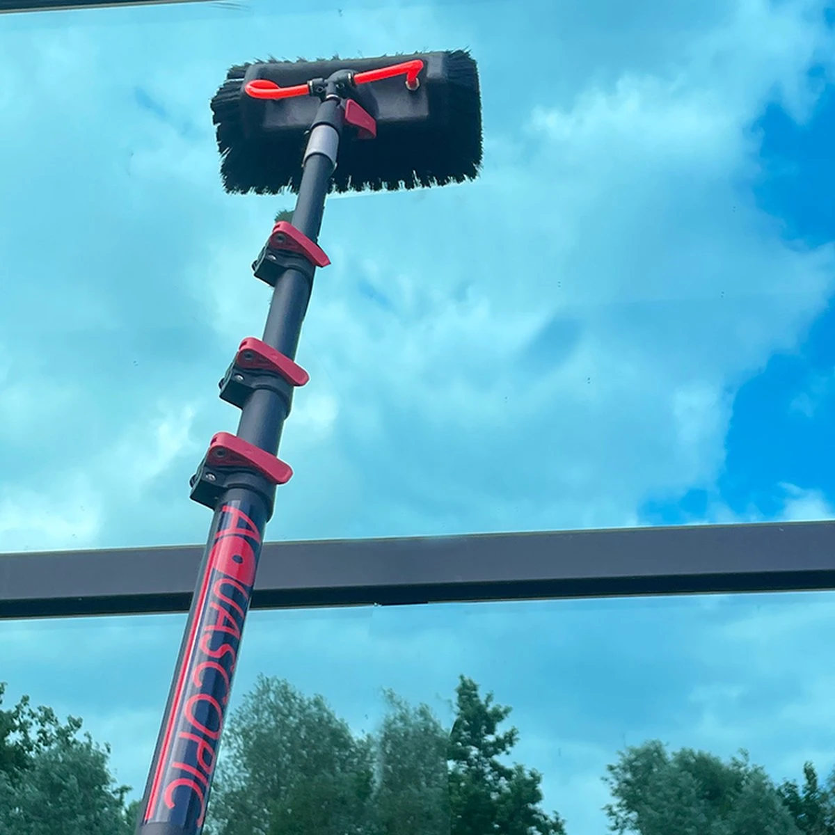 Aquascopic - Telescoopsteel Set Met Borstel - 7,2 Meter 4 Aquascopic - Telescoopsteel Set Met Borstel - 7,2 Meter - Afbeelding 2