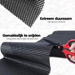 SWILIX ® Antislipmat Voor Kasten En Lades, Douchemat - Badkamermat - Badmat, Dienblad, Vloer - 4 Meter Rol - Anti Slip Mat - 400 X 30 Cm - Zwart -Huishoudelijke Artikelen Verkoop 1200x1200 52