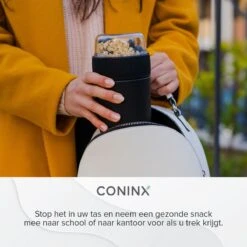 Coninx Yoghurtbeker To Go - Muesli Beker To Go - Lunchbeker - Mueslibeker 640ml (450ml+190ml) - Zwart 19 Coninx Yoghurtbeker To Go - Muesli Beker To Go - Lunchbeker - Mueslibeker 640ml (450ml+190ml) - Zwart -Huishoudelijke Artikelen Verkoop 1200x1200 686