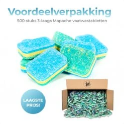 Mapache Vaatwastabletten 500 Stuks - 3 Laags - Voordeelverpakking 12 Mapache Vaatwastabletten 500 Stuks - 3 Laags - Voordeelverpakking -Huishoudelijke Artikelen Verkoop 1200x1200 698