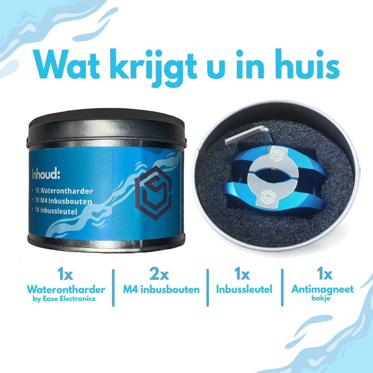 Ease Electronicz Magnetische Waterontharder 15.000 Gauss - Waterverzachter - Waterontharder Magneet - Waterontkalker - Antikalk Magneet 9 Ease Electronicz Magnetische Waterontharder 15.000 Gauss - Waterverzachter - Waterontharder Magneet - Waterontkalker - Antikalk Magneet - Afbeelding 7