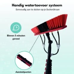 Cleanlix Telescoopsteel Met Borstel - Met Waterdoorvoer - Telescopische Wasborstel - Ramenwassen - Uitschuifbaar Tot 7,2 Meter -Huishoudelijke Artikelen Verkoop 1200x1200 758