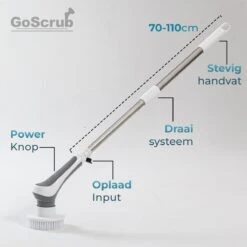 GoScrub® Elektrische Schoonmaakborstel – Elektrische Schrobber - Schrobborstel – Voor Badkamer Of Keuken – Schrobber Met Steel – Luiwagen – Polijstmachine - Poetsmachine Met 10 Opzetstukken 25 GoScrub® Elektrische Schoonmaakborstel – Elektrische Schrobber - Schrobborstel – Voor Badkamer Of Keuken – Schrobber Met Steel – Luiwagen – Polijstmachine - Poetsmachine Met 10 Opzetstukken -Huishoudelijke Artikelen Verkoop 1200x1200 769