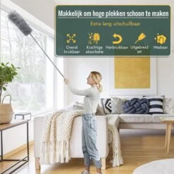Livv Goods Telescopische Plumeau Set Met Telescoopsteel - 5 In 1 - Tot 250 Cm Uitschuifbaar - Duster - Stoffer -Huishoudelijke Artikelen Verkoop 1200x1200 776