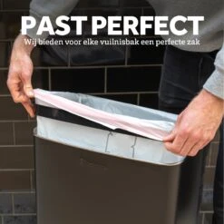 BagFitter Roze C 40L Tot 50L Vuilniszak Met Trekband Van 100% Gerecycled Plastic - 77cm X 57cm - 30 Stuks - 40-50 Liter - Vuilniszakken - Afvalzakken - Prullenbakzakken Geschikt Voor O.a. Homra Fonix En StangVollby Nausta -Huishoudelijke Artikelen Verkoop 1200x1200 810