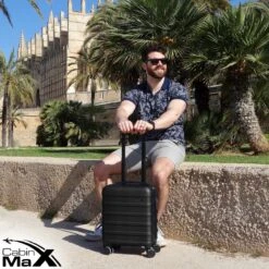 CabinMax Handbagage Koffer - Trolley 30L - Harde Reiskoffer - 45x36x20cm - Lichtgewicht - Groot Capaciteit - Zwart -Huishoudelijke Artikelen Verkoop 1200x1200 940