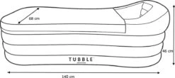 Tubble® Compact - Klein Opblaasbaar Ligbad 140 Cm Lang – Opvouwbaar Bad Voor Volwassenen Tot 170cm - IJsbad Wim Hof Methode - Zitbad - 200L -Huishoudelijke Artikelen Verkoop 1200x534