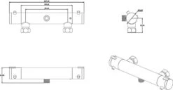 SCHÜTTE London Thermostatische Douchekraan - Hartafstand 150 Mm - Zwart Mat -Huishoudelijke Artikelen Verkoop 1200x620
