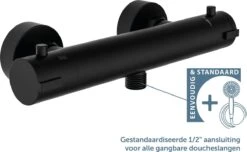 SCHÜTTE London Thermostatische Douchekraan - Hartafstand 150 Mm - Zwart Mat -Huishoudelijke Artikelen Verkoop 1200x740