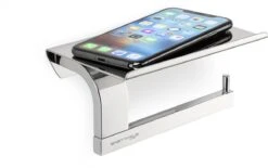 Sagittarius One 160S1 WC Rolhouder | Toiletrolhouder Met Plankje | Gepolijst RVS WC Papier Houder | Toiletpapier Houder