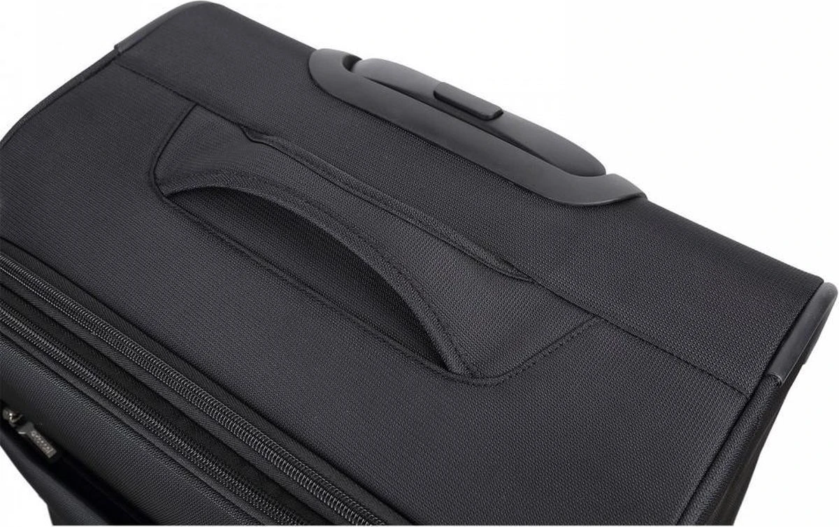 Decent D-Upright Large Koffer - 76 Cm Expandable - TSA Slot - Zwart 7 Decent D-Upright Large Koffer - 76 Cm Expandable - TSA Slot - Zwart - Afbeelding 5