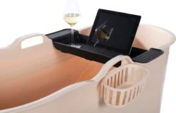 HelloBath® - Bath Bucket - XL - 125 Cm - Brazilian Sand - Zitbad - Ligbad (Verzending In Doos) - Incl. Badplank En Kraantje -Huishoudelijke Artikelen Verkoop 1200x774