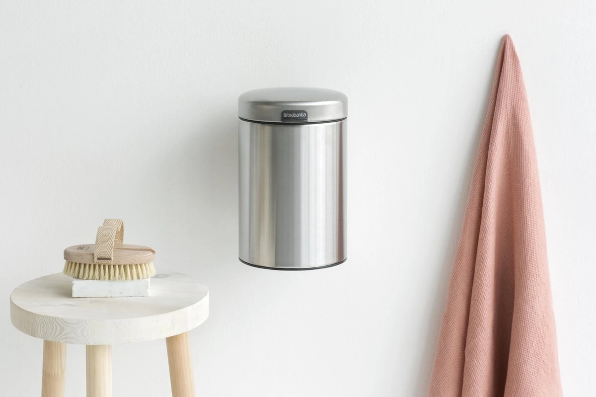 Brabantia NewIcon Wandprullenbak - 3 L - Matt Steel 15 Brabantia NewIcon Wandprullenbak - 3 L - Matt Steel - Afbeelding 13