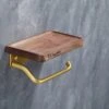 Lopoleis WC Rolhouder – Luxe Toiletrolhouder Walnoothout – Goud – Zelfklevend – WC Rolhouder Zonder Boren – Toiletrolhouder Met Plankje – WC Rolhouder Goud – Badkamer Accessoires -Huishoudelijke Artikelen Verkoop 1200x800 10