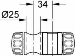 GROHE Relexa Glijstuk - 25 Mm - Chroom - 07659000 -Huishoudelijke Artikelen Verkoop 1200x897