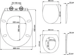 Tiger Boston - Toiletbril - WC Bril - Duroplast - Wit / RVS Geborsteld -Huishoudelijke Artikelen Verkoop 1200x901