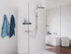 SCHÜTTE Mallorca Douchesysteem - Regendouche - 95 Cm Stang - Wandhouder In Hoogte Verstelbaar - Chroom -Huishoudelijke Artikelen Verkoop 1200x914