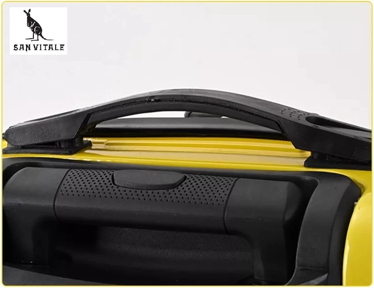 San Vitale® - Lichtgewicht Reis Koffer - Trolley - Handbagage - Leeuw - Geel 8 San Vitale® - Lichtgewicht Reis Koffer - Trolley - Handbagage - Leeuw - Geel - Afbeelding 6