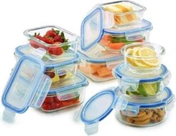 VMCA Glazen Vershoudbakjes Voor Vriezer Oven En Magnetron - 9 Bakjes -Huishoudelijke Artikelen Verkoop 1200x932