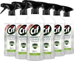 Cif Disinfect & Shine Original Desinfectie Spray - 6 X 500 Ml - Voordeelverpakking -Huishoudelijke Artikelen Verkoop 1200x998