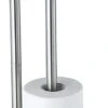 VDN Stainless Wc Rolhouder Staand - Toiletrolhouder En Reserverolhouder - RVS - Geschikt Voor 3+1 WC Papier Rollen - 2 In 1