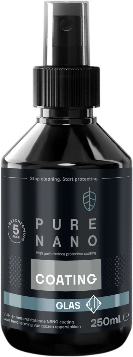 PURE NANO Glas - Nano Coating Voor 5 Jaar Heldere Ramen Met Minder Schoonmaakwerk - 250 Ml 4 PURE NANO Glas - Nano Coating Voor 5 Jaar Heldere Ramen Met Minder Schoonmaakwerk - 250 Ml - Afbeelding 2